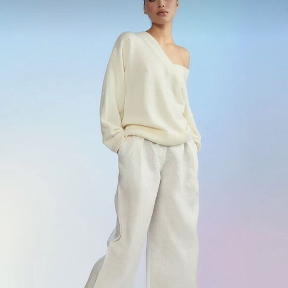 VINCE oversized cream top - Picture 1 of 4
